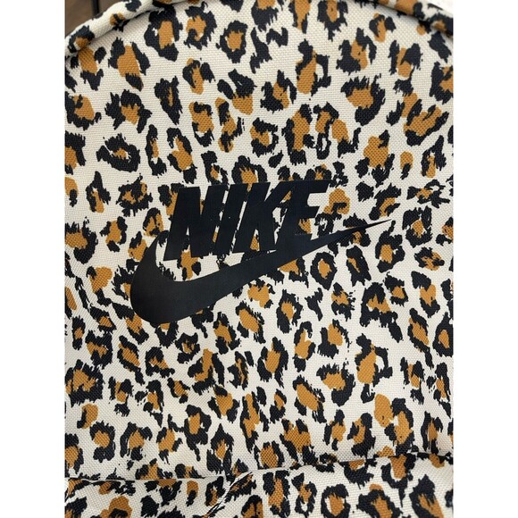 Leopard Nike Backpack Canvas Heritage Animal Print Cheetah Athletic Streetwear - Picture 7 of 12